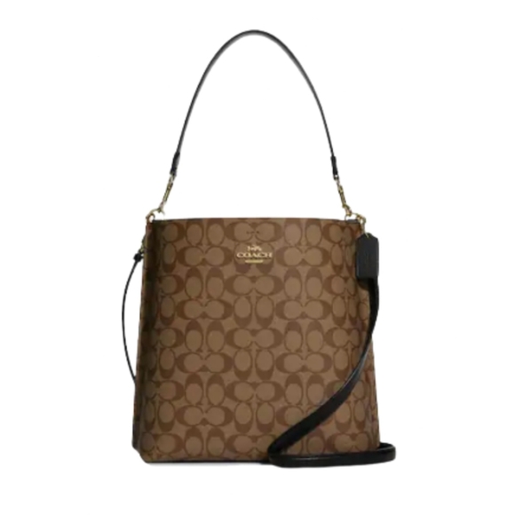 Coach Handbags - Coach Mollie Bucket Bag In Signature Canvas